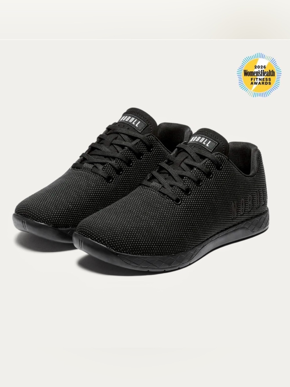 NOBULL Outwork Superfabric CrossFit Unisex Trainers in Triple Black | 7.5